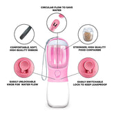 Leak Proof Dog Water Bottle With Portable Food & Poop Bag Dispenser